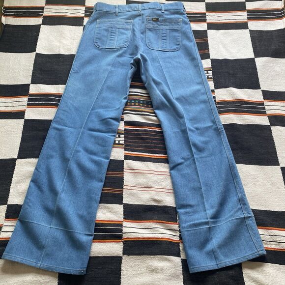 Vintage 70’s Lee Denim Straight Boot Flare Jeans. Double Seam. Size 31/30. - Picture 4 of 14